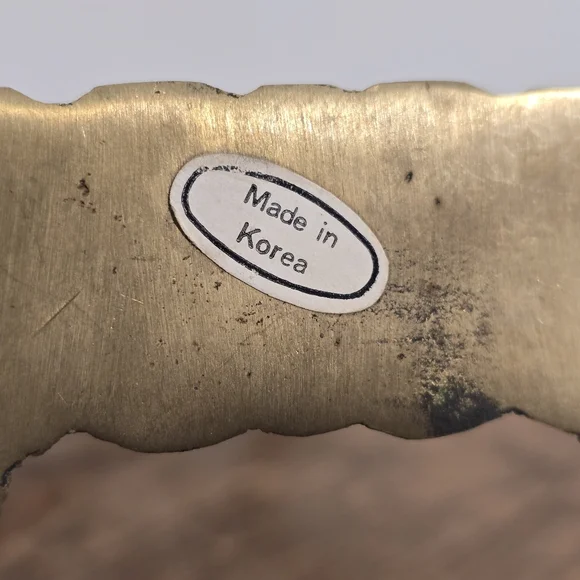 🤩Host Pick❤️Vintage Brass Swan Cut-Out Book Ends Made In Korea - Picture 13 of 13